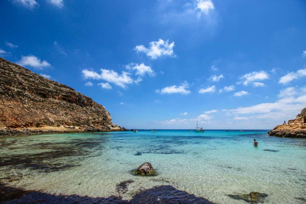 Cala Pulcino a Lampedusa